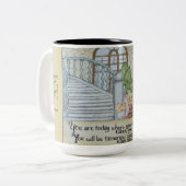2 Couleurs Je suis optimiste - Tasse à café (Devant gauche)