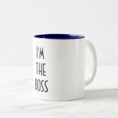 2 Couleurs "Je suis tasse du PATRON" (Devant droit)