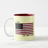 2 Couleurs JE SUIS une tasse américaine (Gauche)