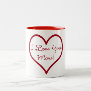 2 Couleurs Je t'aime plus de tasse