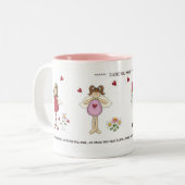 2 Couleurs Je t'aime tasse de maman (Devant gauche)