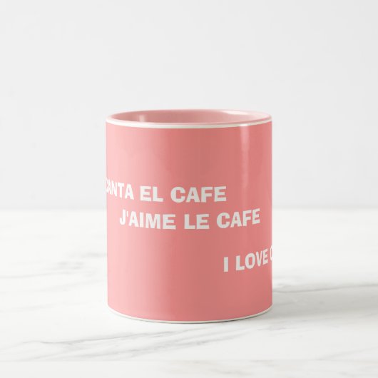 2 Couleurs "Je tasse aime café" (Centre)