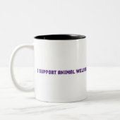 2 Couleurs "Je tasse soutiens des animaux bien-être" (Gauche)