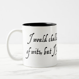 2 Couleurs Je vous défierais dans une tasse de joute d'esprit