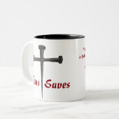 2 Couleurs Jésus sauve la tasse de café (Devant gauche)