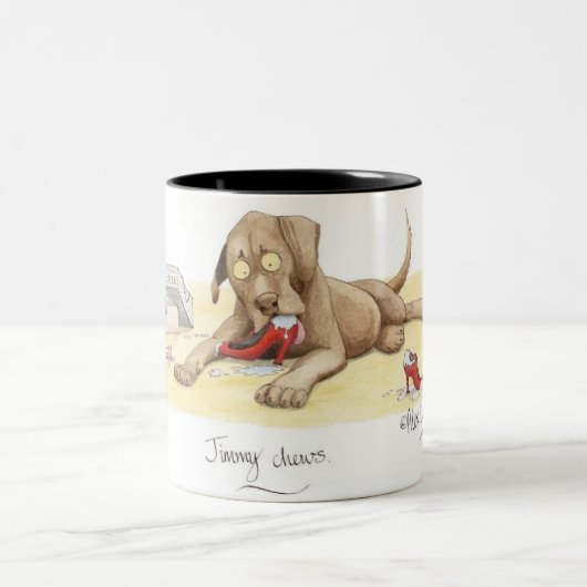 2 Couleurs "Jimmy mâche" la tasse (Centre)