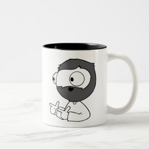 2 Couleurs John fait la tasse de Fingerguns