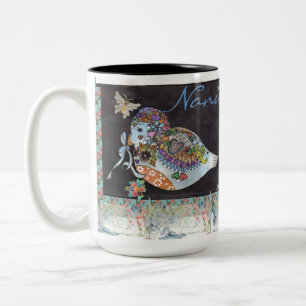 2 Couleurs "Joli oiseau tasse personnalisée de (2)"