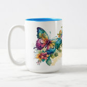 2 Couleurs Jolie tasse de boisson en couleur papillon (Gauche)
