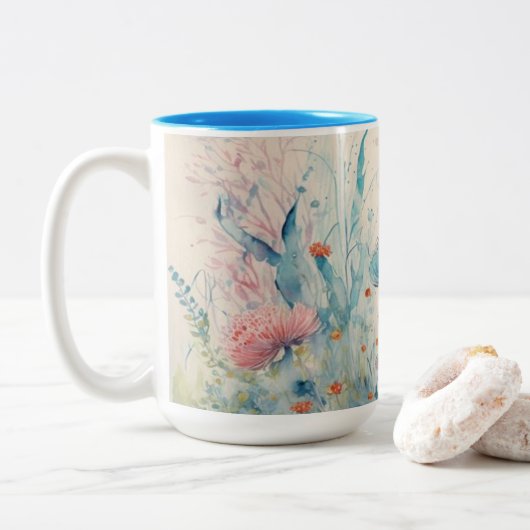2 Couleurs Jolie tasse de boisson en couleur papillon (Avec donut)