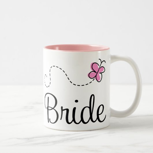 2 Couleurs Jolie tasse de jeune mariée de mariage (Droit)