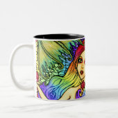 2 Couleurs Jolie tasse d'imaginaire de sirène rose (Gauche)