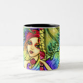 2 Couleurs Jolie tasse d'imaginaire de sirène rose (Centre)