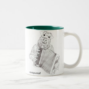 2 Couleurs Jouer de la musique pour la tasse d'os