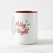 2 Couleurs Joyeuse et lumineuse tasse (Devant gauche)