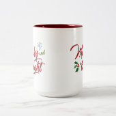 2 Couleurs Joyeuse et lumineuse tasse (Centre)