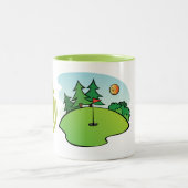 2 Couleurs Joyeuse tasse aux oiseaux. (Centre)