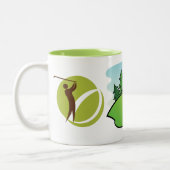 2 Couleurs Joyeuse tasse aux oiseaux. (Gauche)