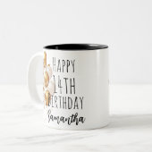 2 Couleurs Joyeuse tasse d'anniversaire, cadeau d'anniversair (Devant gauche)