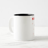 2 Couleurs Joyeuse tasse de Krampus (Devant gauche)