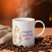 2 Couleurs Joyeuse tasse de la fête des mères