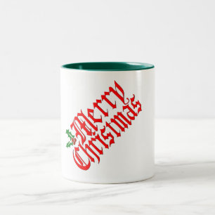 2 Couleurs joyeux Noël tasse design