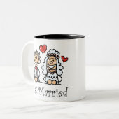 2 Couleurs Juste tasse mariée (Devant gauche)