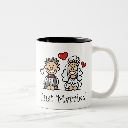 2 Couleurs Juste tasse mariée (Droit)
