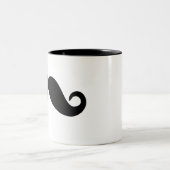 2 Couleurs juste une tasse de moustache (Centre)