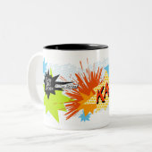 2 Couleurs KA-POW ! tasse (Devant gauche)