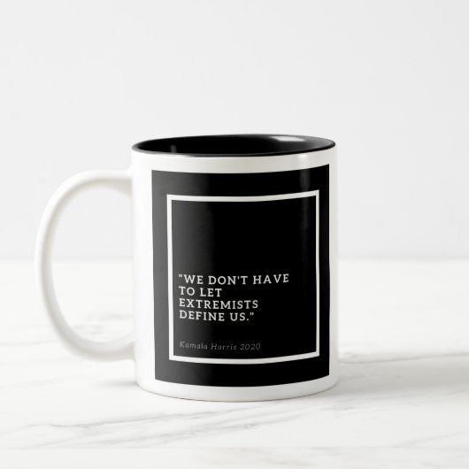 2 Couleurs Kamala Harris citent la tasse 2020 (Gauche)