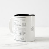 2 Couleurs Kean MGC Care Label Design Studio Tasse (Devant gauche)