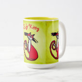 2 Couleurs Kitty doux - tasse de 15 onces (Devant droit)