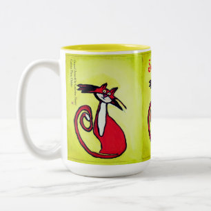 2 Couleurs Kitty doux - tasse de 15 onces