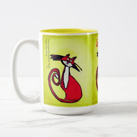 2 Couleurs Kitty doux - tasse de 15 onces (Gauche)