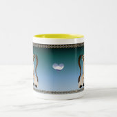2 Couleurs Kitty et tasse d'oiseau (Centre)