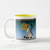 2 Couleurs Kitty et tasse d'oiseau (Gauche)