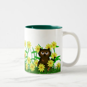 2 Couleurs Kitty mignon et tasse d'ami de Froggy