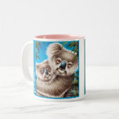 2 Couleurs Koala et tasse de bébé (Devant gauche)