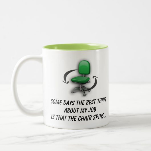 2 Couleurs La chaise du travail tourne la tasse (le vert) (Gauche)