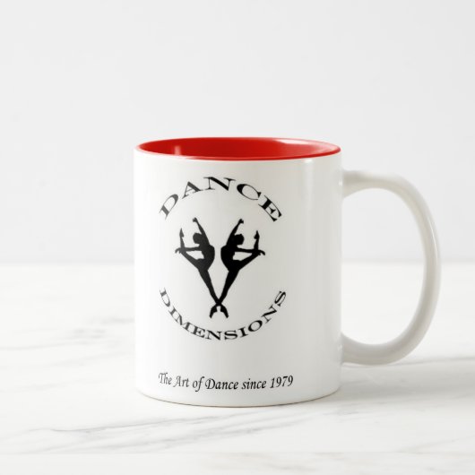 2 Couleurs La danse dimensionne la tasse de café (Droit)