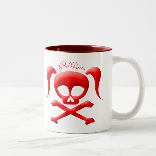 2 Couleurs La fille pirate la tasse (Droit)
