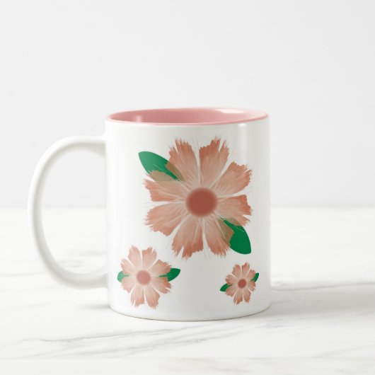 2 Couleurs La fleur gauchère se fane tasse d'écriture sainte (Gauche)