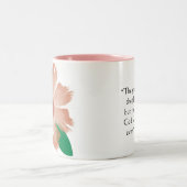 2 Couleurs La fleur gauchère se fane tasse d'écriture sainte (Centre)