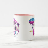 2 Couleurs La fourrure de robe impressionnent la tasse de (Centre)