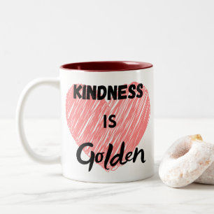 2 Couleurs La gentillesse est une tasse à café à deux tons do