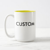 2 Couleurs La grande tasse 15oz à deux tons faite sur (Gauche)