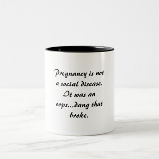 2 Couleurs La grossesse n'est pas une tasse de la maladie