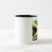 2 Couleurs La Jamaïque - tasse affligée de drapeau (Centre)