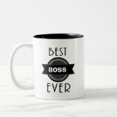 2 COULEURS LA MEILLEURE TASSE DE PATRON JAMAIS (Gauche)